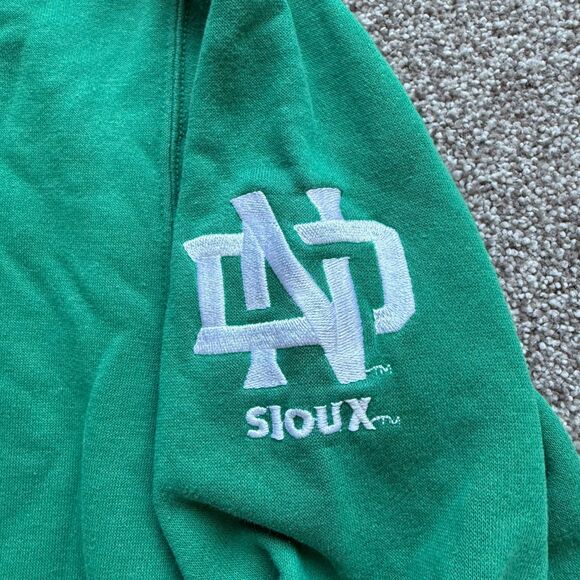 VINTAGE NORTH DAKOTA UNIVERSITY FIGHTING SIOUX HOODIE SWEATSHIRT UND MEDIUM - Picture 3 of 8